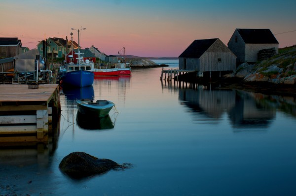Peggy's Cove, Nova Scotia, at dawn