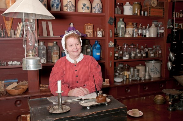 In the general store, Upper Canada Village